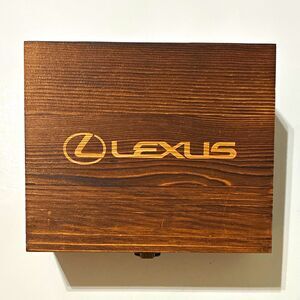 Lexus Marquee Club 10 Piece Whiskey Glass Set Wood Box Bourbon Scotch Rocks